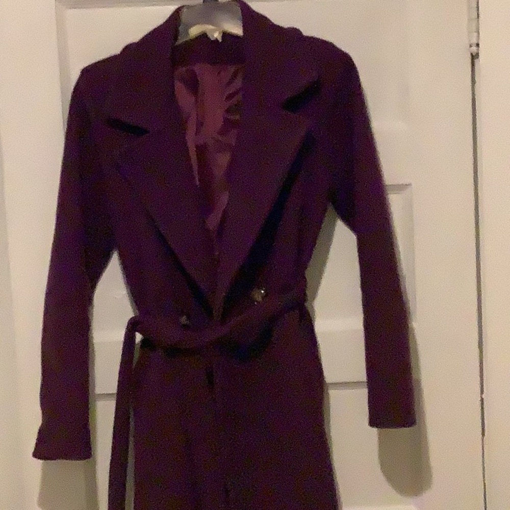 Elegant Purple Pea Coat